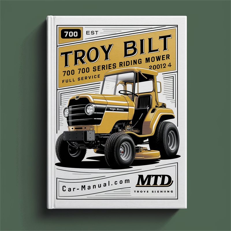 2010-2014 MTD Troy Bilt 700 Series Riding Mower Service Repair Workshop Manual PDF