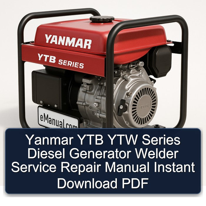 Yanmar YTB YTW Series Diesel Generator Welder Service Repair Workshop Manual PDF