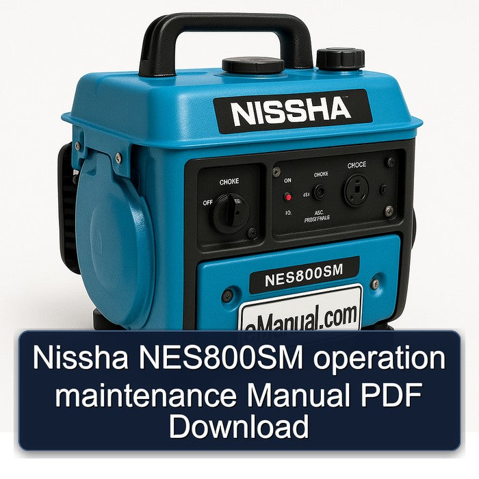 Nissha NES800SM Operation Service Repair Workshop Manual PDF