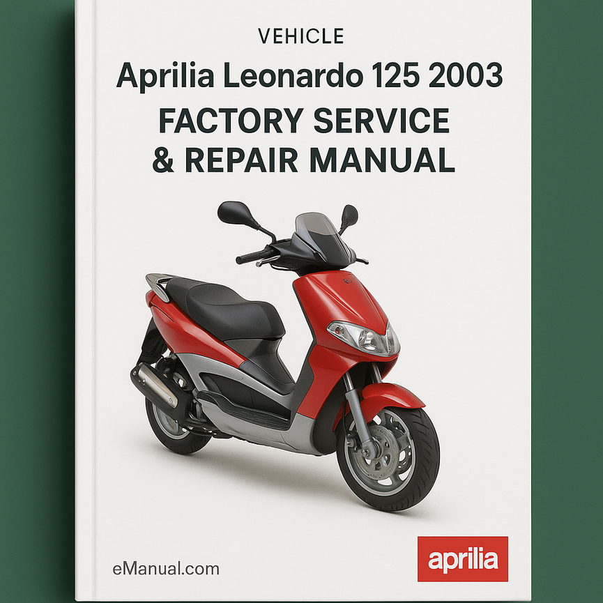 Aprilia Leonardo 125 2003 Werks-Service-Reparaturhandbuch