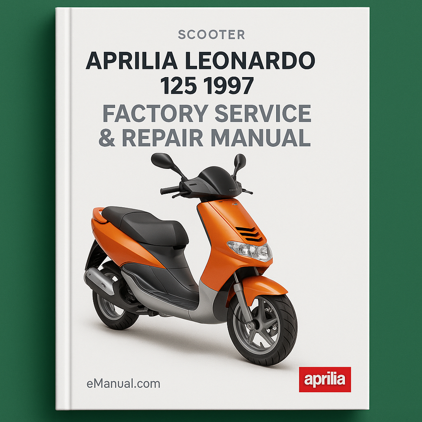 Aprilia Leonardo 125 1997 Werks-Service-Reparaturhandbuch