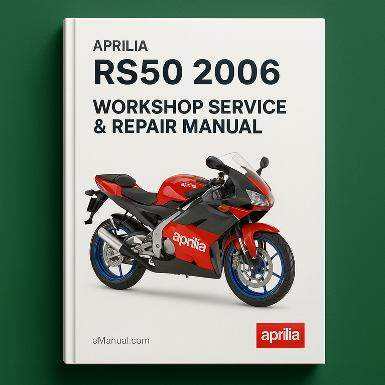 Aprilia Rs50 2006 Workshop Service Repair Manual