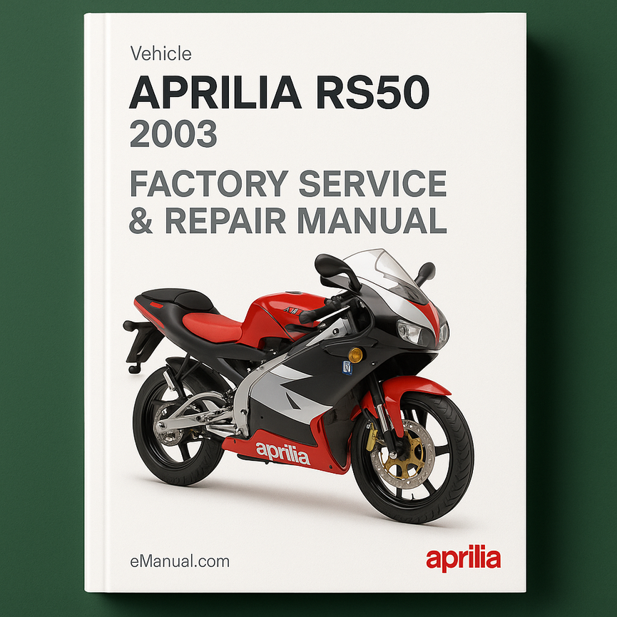 Aprilia RS50 2003 Factory Service Repair Manual