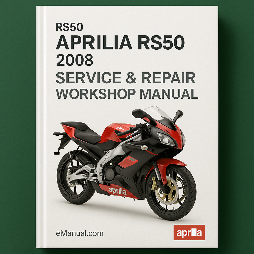 Aprilia RS50 RS50 2008 Service Repair Workshop Manual
