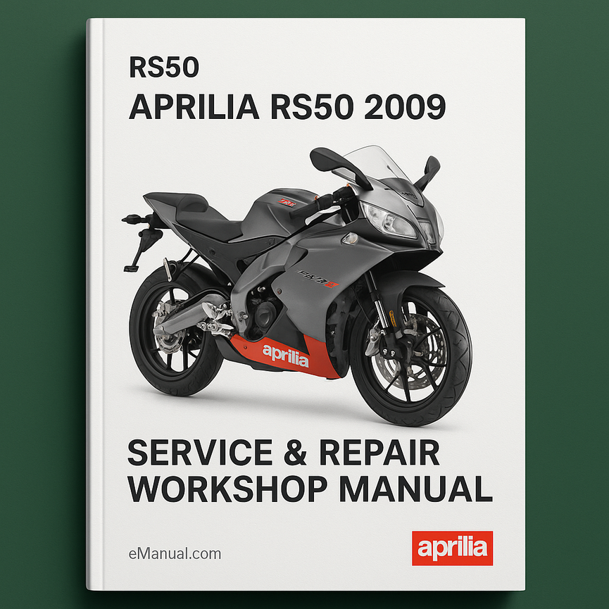 Aprilia RS50 RS50 2009 Service-Reparatur-Werkstatthandbuch