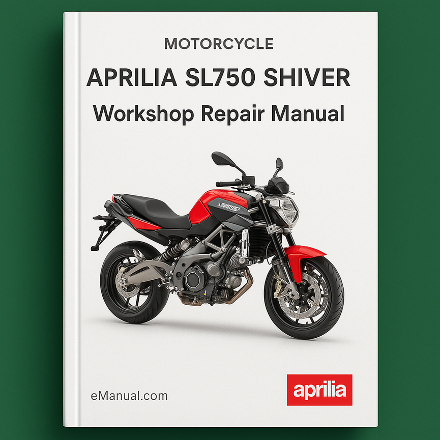 Manual de reparación de taller APRILIA SL750 SHIVER Todos los modelos cubiertos