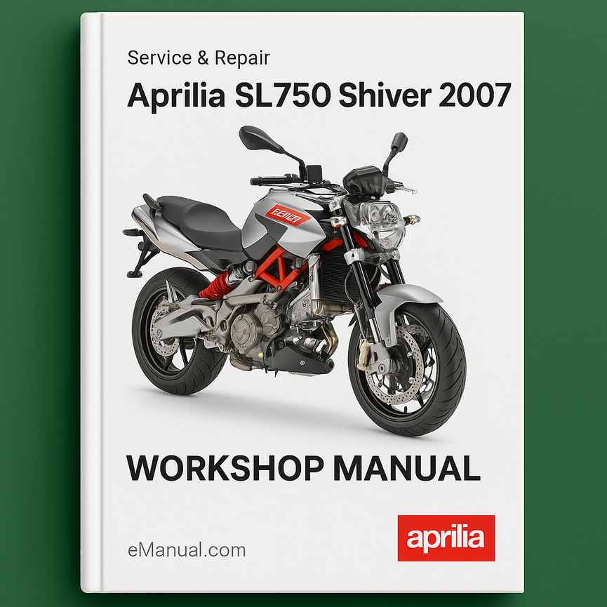 Aprilia SL750 Shiver 2007 Service-Reparatur-Werkstatthandbuch
