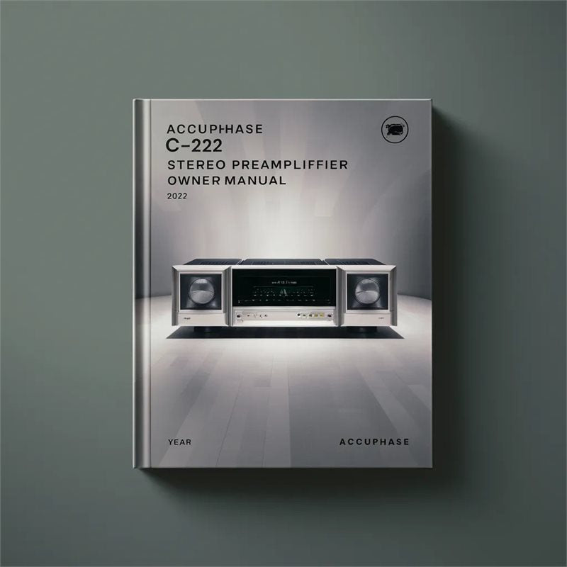 Accuphase C-222 Stereo Preamplifier Owner Manual PDF