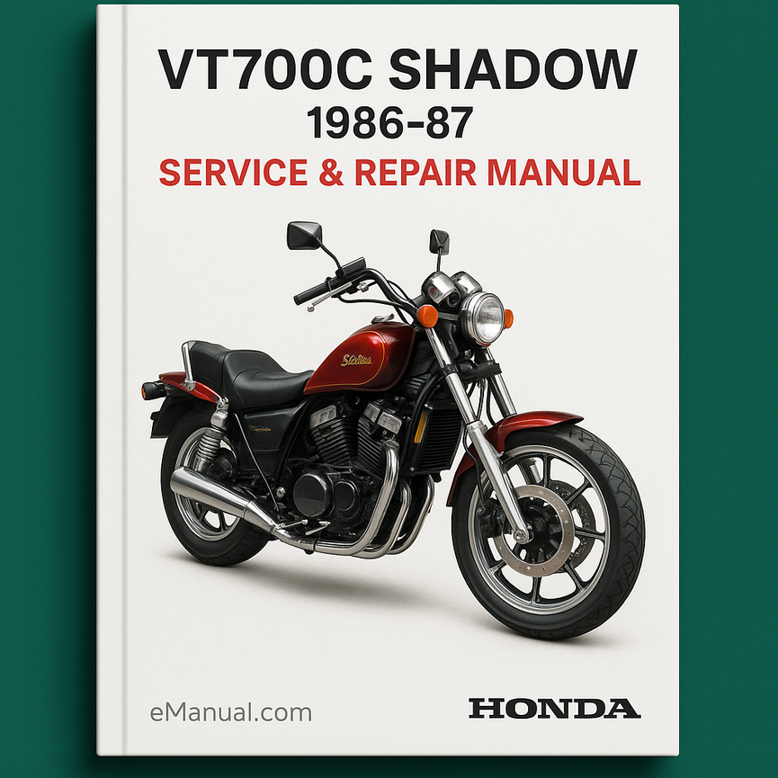 VT700C SHADOW 1986-87 HONDA Service-Reparaturhandbuch