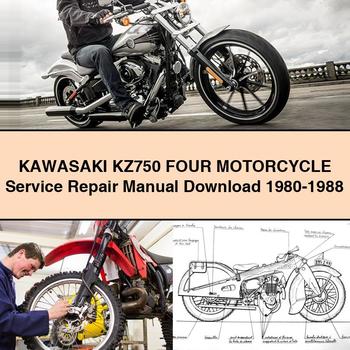 KAWASAKI KZ750 FOUR Motorcycle Service Repair Manual  1980-1988