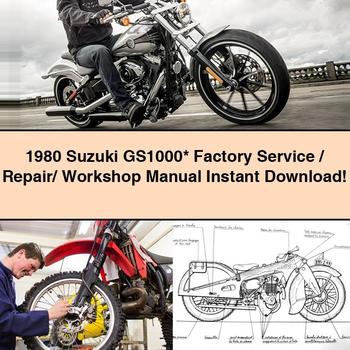 1980 Suzuki GS1000 Werkswartungs-/Reparatur-/Werkstatthandbuch