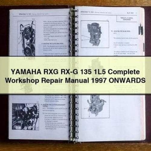 Manual de taller completo de reparación Yamaha RXG RX-G 135 1L5 1997 EN ADELANTE