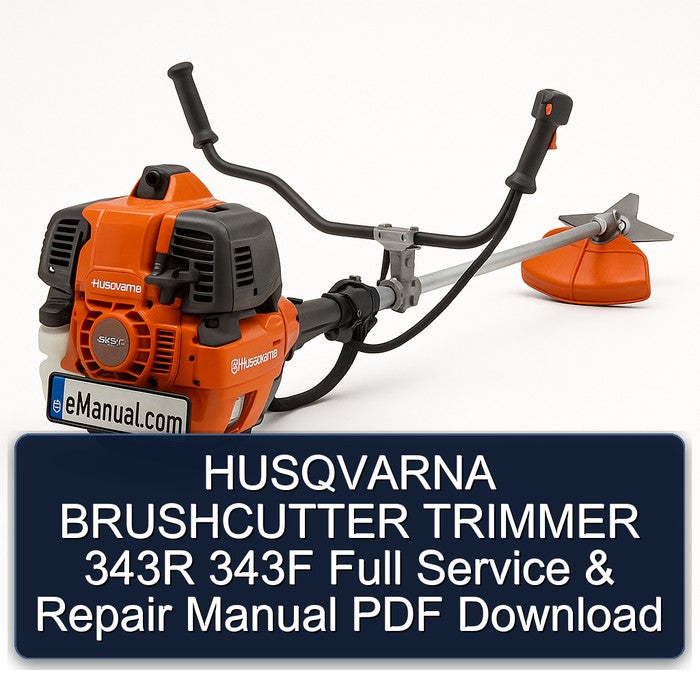 Husqvarna Brushcutter Trimmer 343R 343F Service Repair Workshop Manual PDF