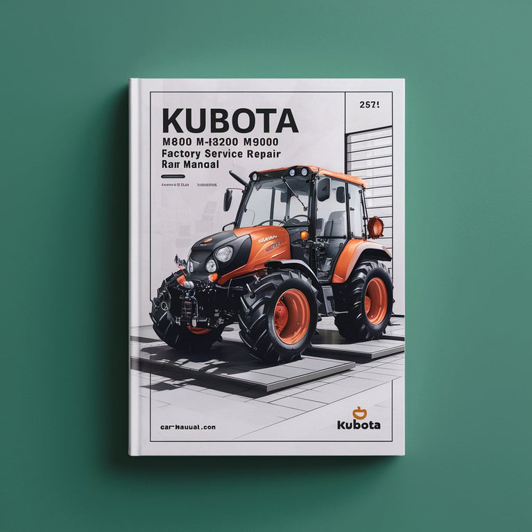 Kubota M6800 M8200 M9000 Factory Service Repair Manual