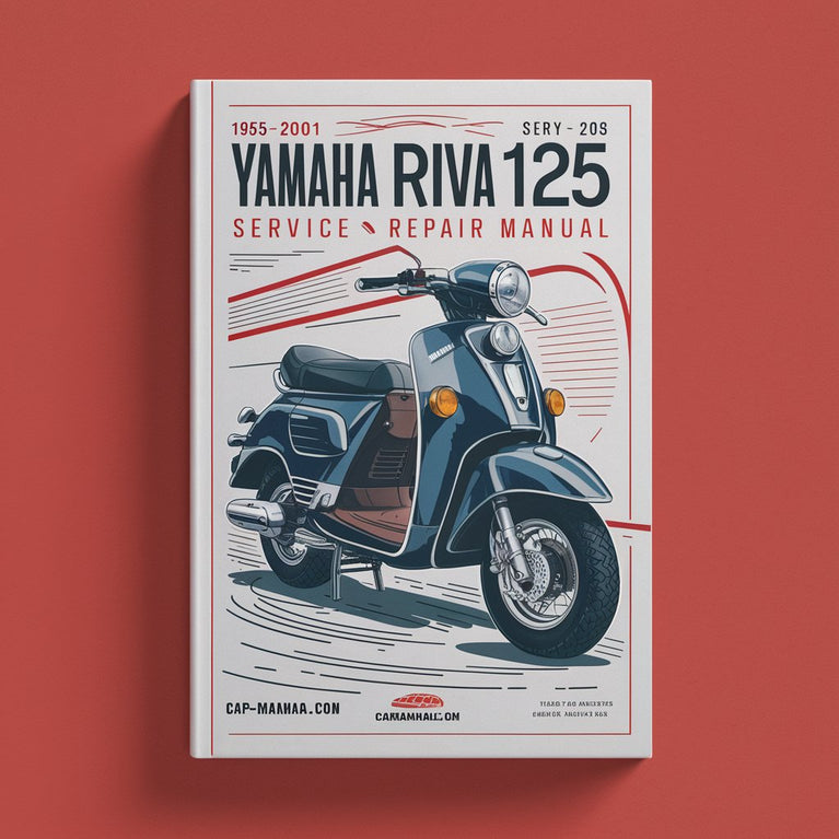 Manual de reparación y servicio del scooter Yamaha Riva 125 1985-2001