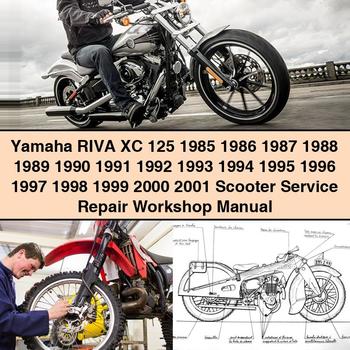 Manual de taller y reparación de scooters Yamaha RIVA XC 125 1985 1986 1987 1988 1989 1990 1991 1992 1993 1994 1995 1996 1997 1998 1999 2000 2001