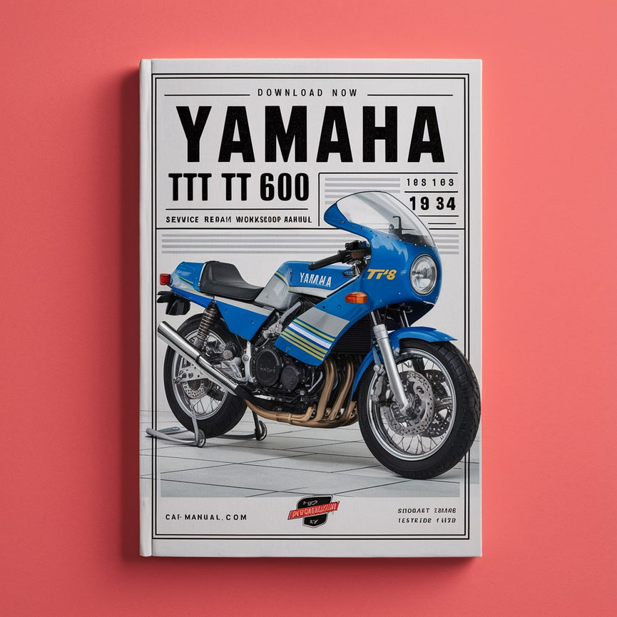 Manual de taller y reparación de servicio Yamaha TT600 TT 600 1983 1984 83 84