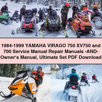 1984-1999 Yamaha VIRAGO 750 XV750 and 700 Service Manual Repair Manuals -And- Owner‘s Manual Ultimate Set