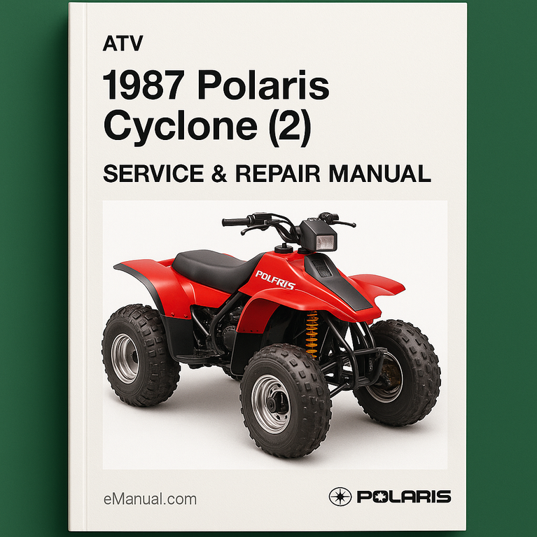 1987 POLARIS CYCLONE (2) ATV Service Repair Manual