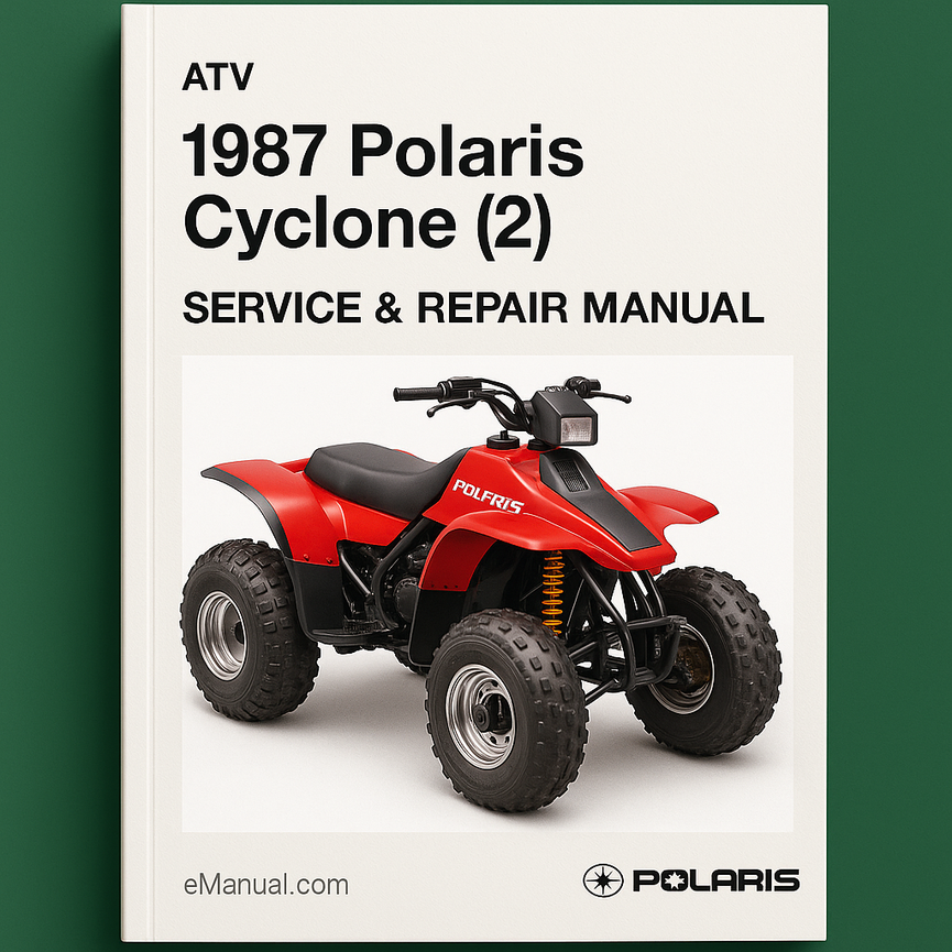 1987 POLARIS CYCLONE (2) ATV Service Repair Manual