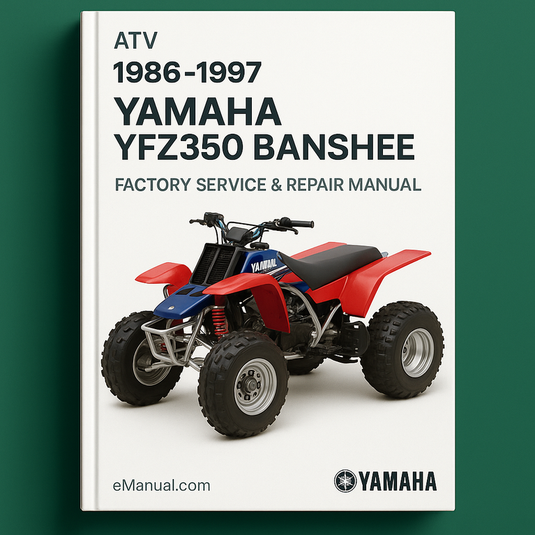 1986-1997 Yamaha YFZ350 Banshee ATV Factory Service Repair Manual