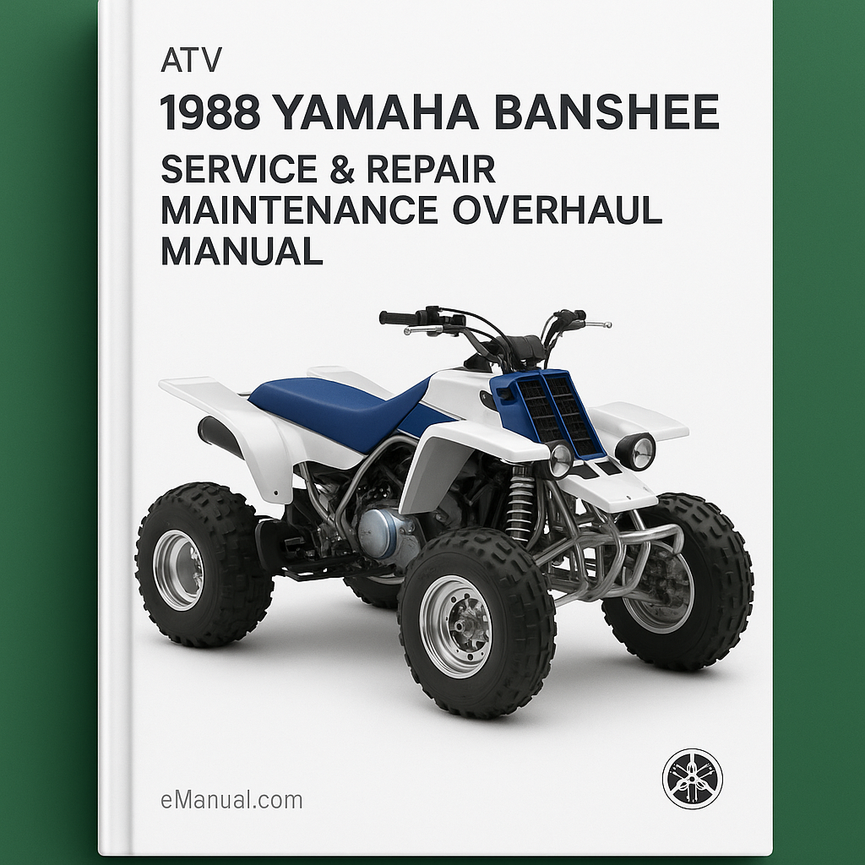 1988 Yamaha BANSHEE ATV Service Repair Maintenance Overhaul Manual