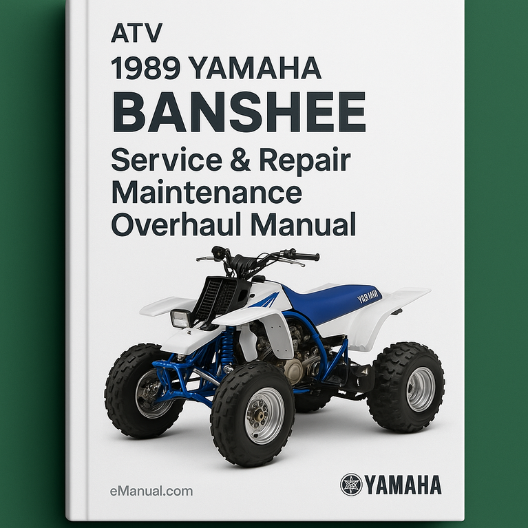1989 Yamaha BANSHEE ATV Service Repair Maintenance Overhaul Manual