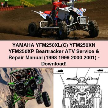 Yamaha YFM250XL(C) YFM250XN YFM250XP Beartracker ATV Service Repair Manual (1998 1999 2000 2001)-PDF