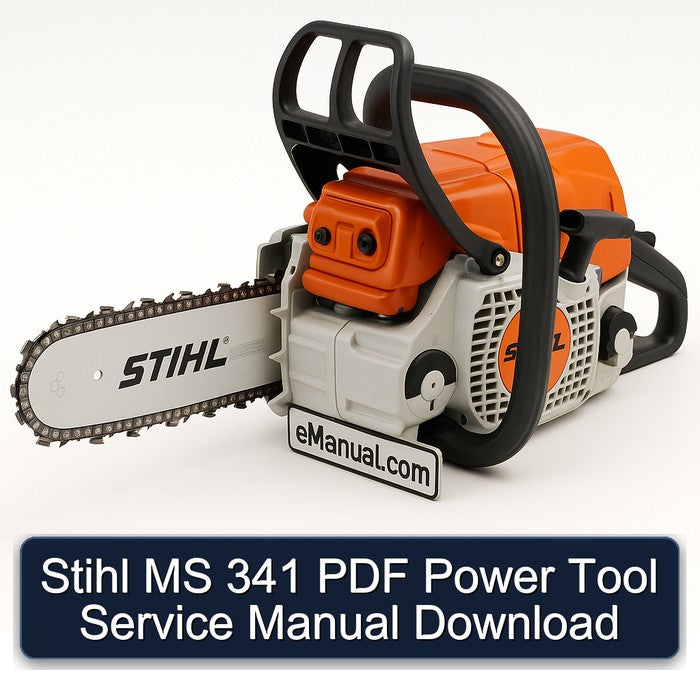 Stihl MS 341 Power Tool Service Repair Workshop Manual PDF