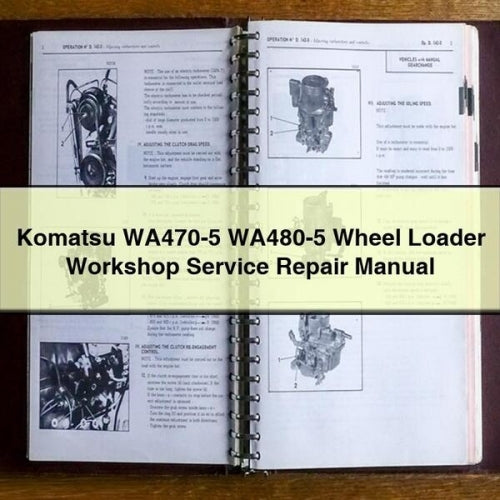 Komatsu WA470-5 WA480-5 Wheel Loader Workshop Service Repair Manual