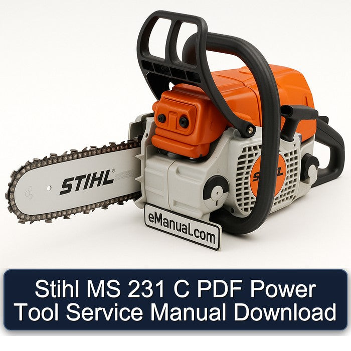 Stihl MS 231 C Power Tool Service Repair Workshop Manual PDF