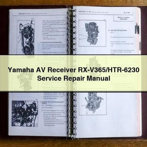 Manual de servicio y reparación del receptor AV Yamaha RX-V365/HTR-6230