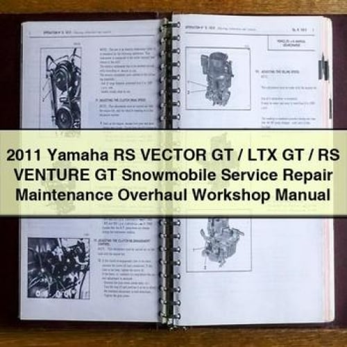 Manual de taller de mantenimiento, reparación y revisión de motos de nieve Yamaha RS Vector GT/LTX GT/RS Venture GT 2011