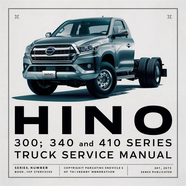 Hino 300 340 and 410 series truck Service Manual PDF