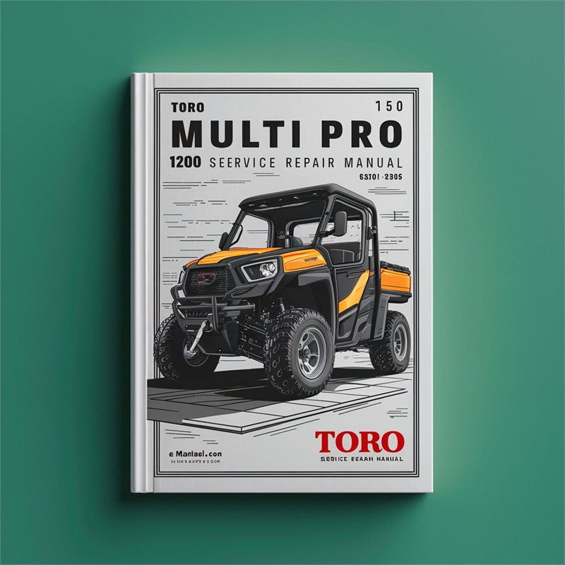 Toro Multi Pro 1200 1250 Service Repair Workshop Manual PDF