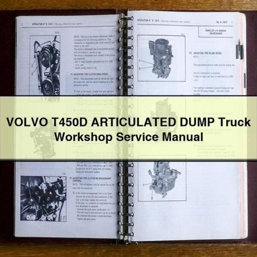 Volvo T450D Articulated Dump Truck Service Repair Workshop Manual PDF