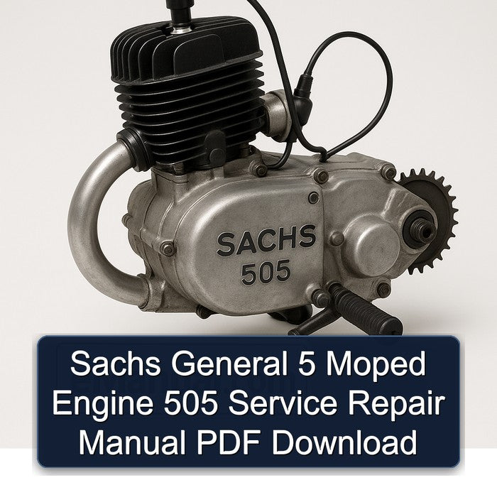 Sachs 505 General 5 Moped Engine Service Repair Workshop Manual PDF