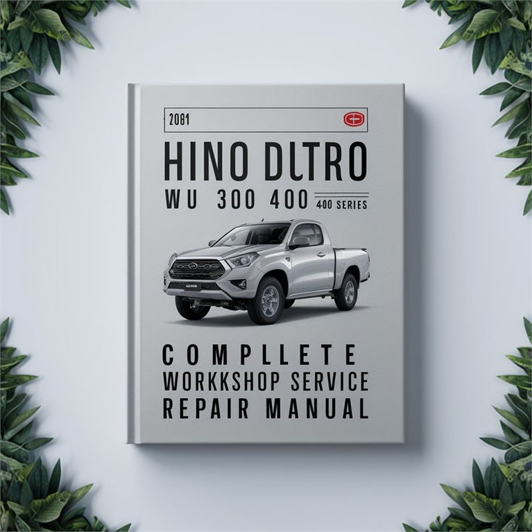 Hino Dutro WU 300 400 XZU 400 Series Complete Workshop Service Repair Manual PDF