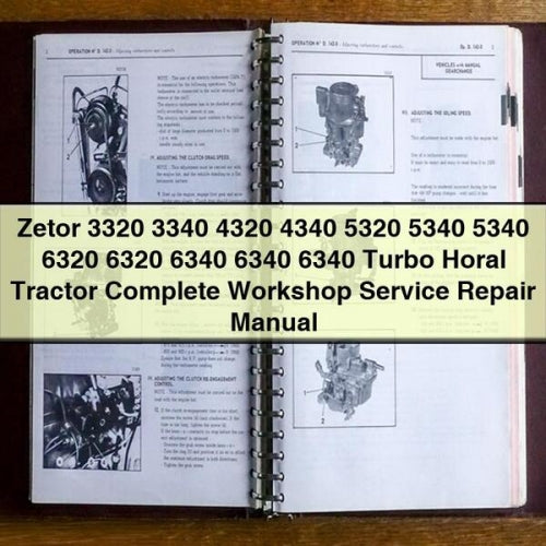 Zetor 3320 3340 4320 4340 5320 5340 5340 6320 6320 6340 6340 6340 Turbo Horal Tractor Complete Workshop Service Repair Manual