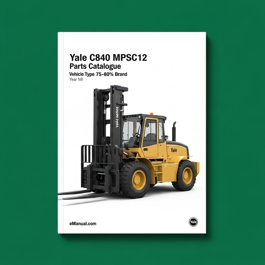 YALE (C840) MPSC12 Parts Catalogue Manual
