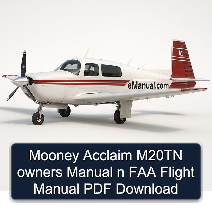 Mooney Acclaim M20TN Owners N FAA Flight Owner's Manual PDF
