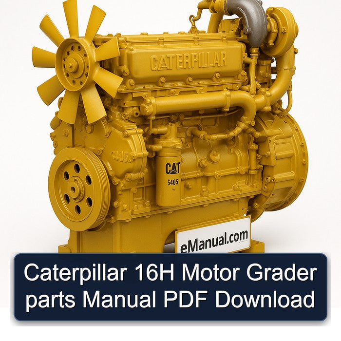 Caterpillar 16H Motor Grader Parts Catalog PDF