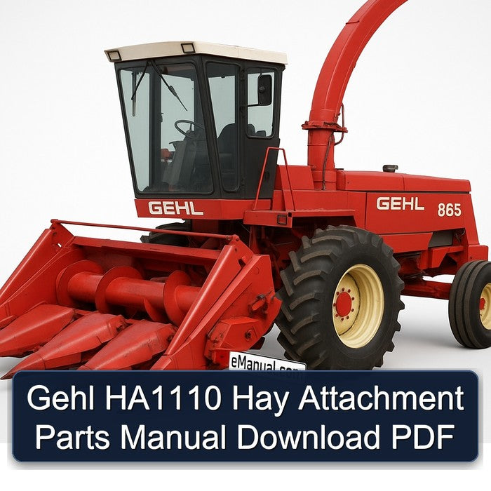 Gehl HA1110 Hay Attachment Parts Catalog PDF