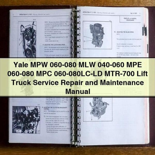 Yale MPW 060-080 MLW 040-060 MPE MPC 060-080lc-ld MTR-700 Lift Truck Service Repair Workshop Manual PDF