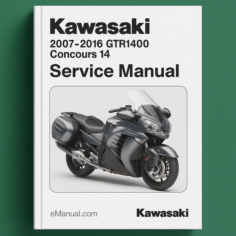Kawasaki 2007-2016 GTR1400 Concours 14 Service Manual