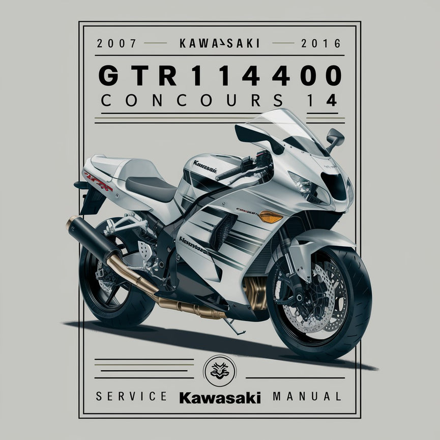 Kawasaki 2007-2016 GTR1400 Concours 14 Service Manual PDF Download