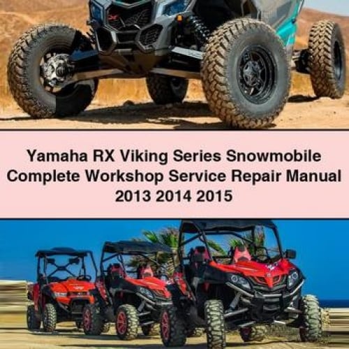 Manual completo de reparación y servicio de taller de motos de nieve Yamaha RX Viking Series 2013 2014 2015