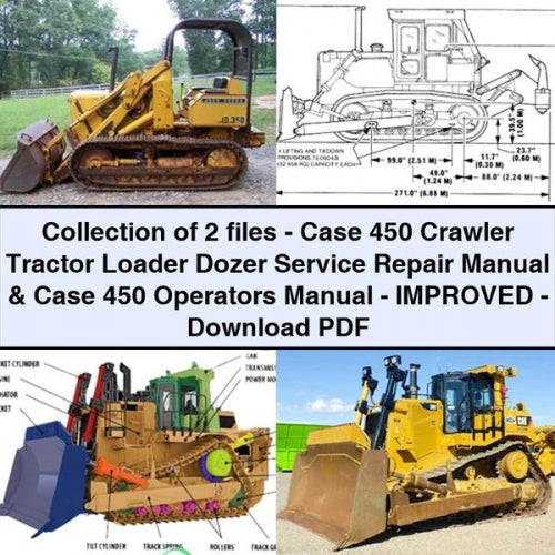 Case 450 Crawler Tractor Loader Dozer Operators Operator's Manual PDF