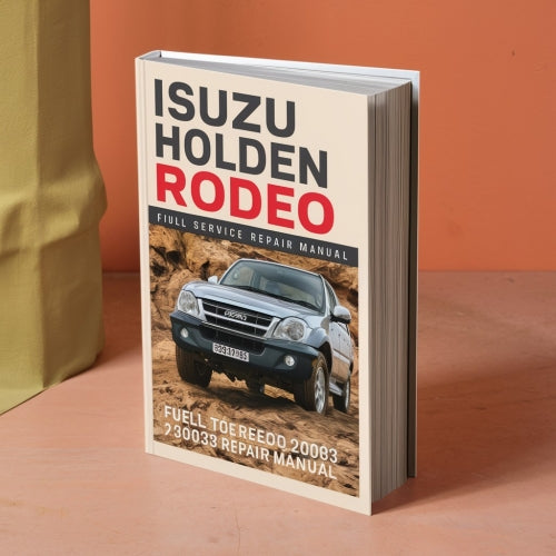 ISUZU Holden RODEO 2003-2008 Full Service Repair Manual PDF Download