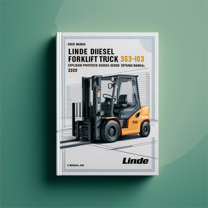 Linde Diesel Forklift Truck 353-03 Explosion Protected Series: H50 H60 H70 H80 Operating (user ) Service Repair Workshop Manual PDF